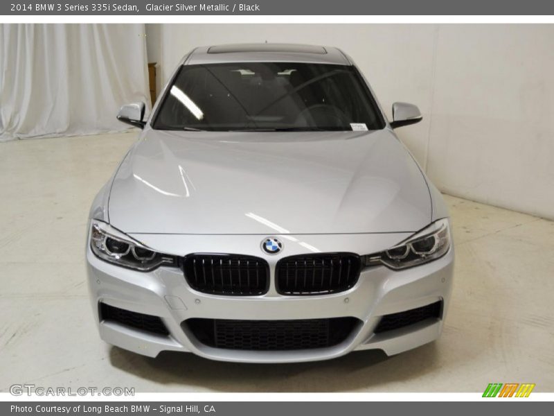 Glacier Silver Metallic / Black 2014 BMW 3 Series 335i Sedan