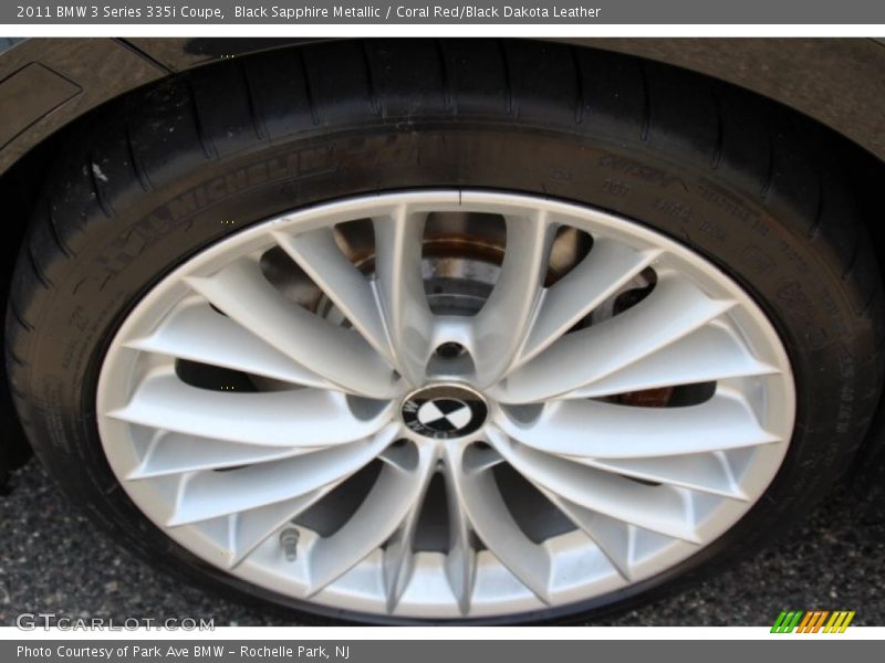 Black Sapphire Metallic / Coral Red/Black Dakota Leather 2011 BMW 3 Series 335i Coupe