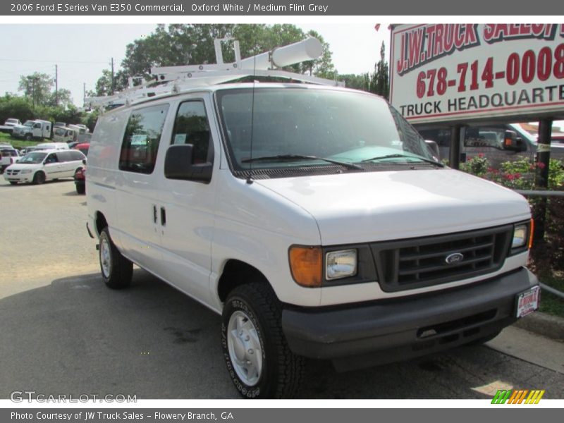 Oxford White / Medium Flint Grey 2006 Ford E Series Van E350 Commercial