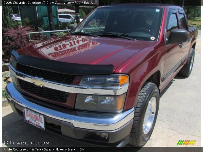 Victory Red / Ebony 2008 Chevrolet Colorado LT Crew Cab