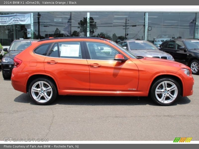 Valencia Orange / Black 2014 BMW X1 xDrive28i