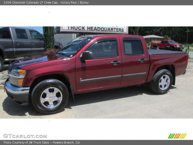 Victory Red / Ebony 2008 Chevrolet Colorado LT Crew Cab