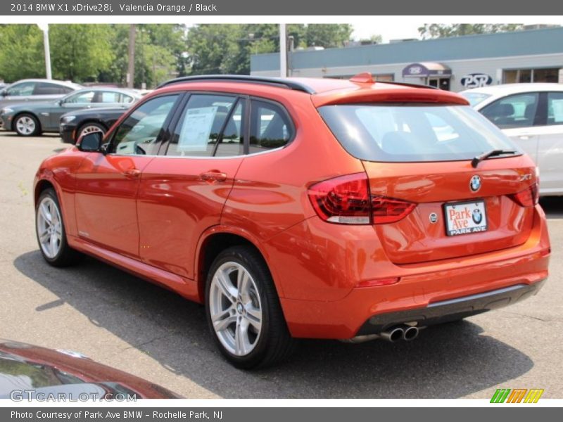 Valencia Orange / Black 2014 BMW X1 xDrive28i