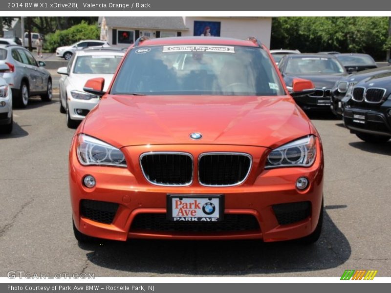 Valencia Orange / Black 2014 BMW X1 xDrive28i
