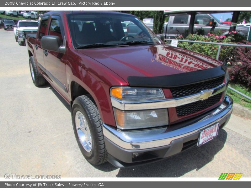 Victory Red / Ebony 2008 Chevrolet Colorado LT Crew Cab