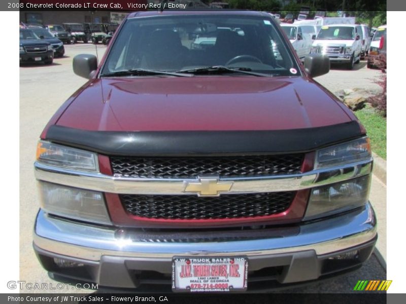 Victory Red / Ebony 2008 Chevrolet Colorado LT Crew Cab