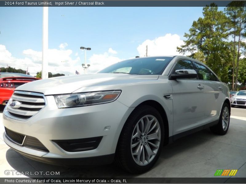 Ingot Silver / Charcoal Black 2014 Ford Taurus Limited