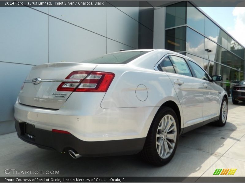 Ingot Silver / Charcoal Black 2014 Ford Taurus Limited