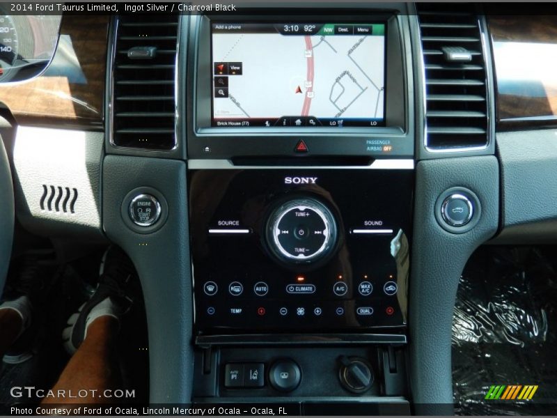 Ingot Silver / Charcoal Black 2014 Ford Taurus Limited