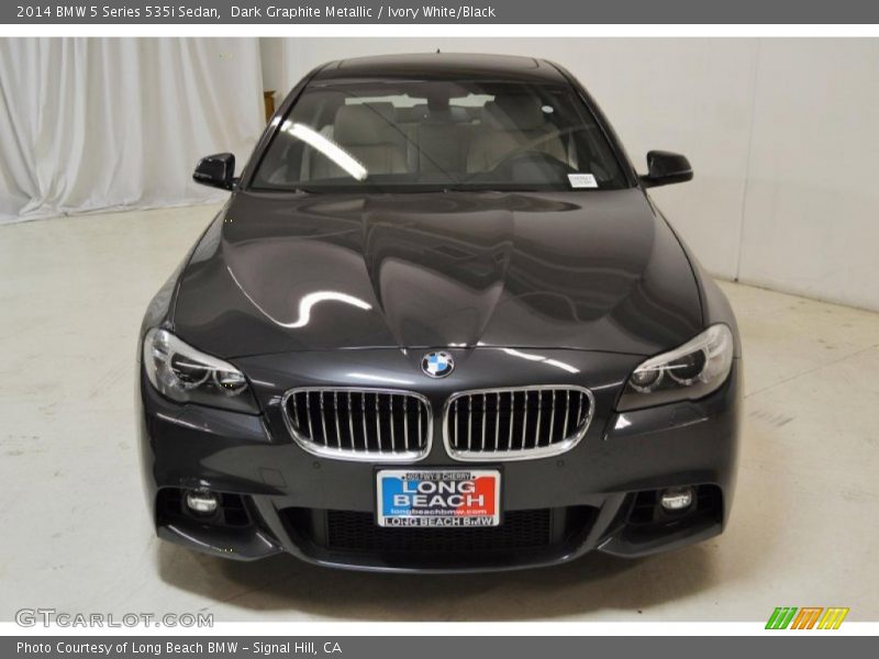 Dark Graphite Metallic / Ivory White/Black 2014 BMW 5 Series 535i Sedan