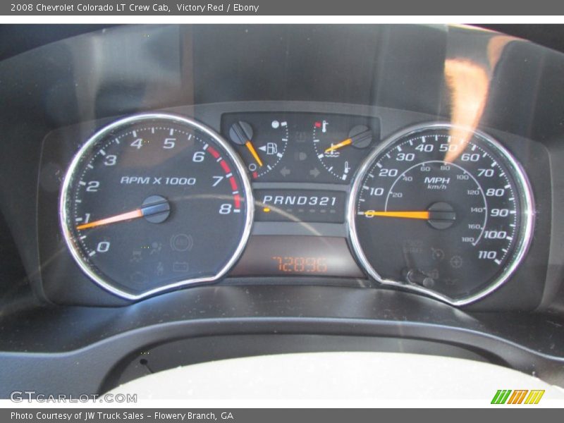 Victory Red / Ebony 2008 Chevrolet Colorado LT Crew Cab