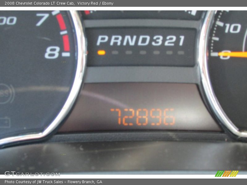 Victory Red / Ebony 2008 Chevrolet Colorado LT Crew Cab