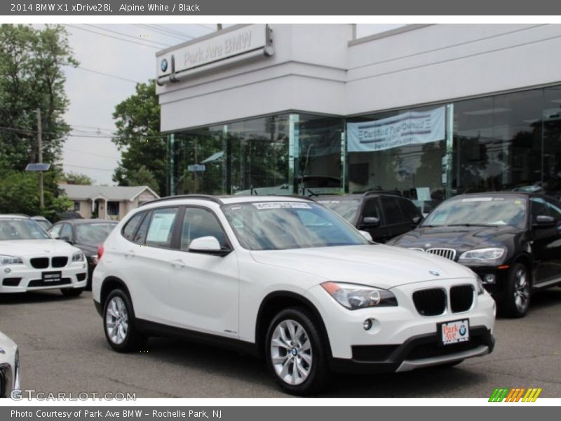Alpine White / Black 2014 BMW X1 xDrive28i
