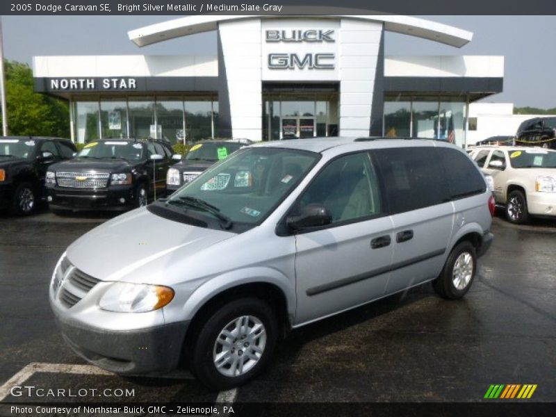 Bright Silver Metallic / Medium Slate Gray 2005 Dodge Caravan SE