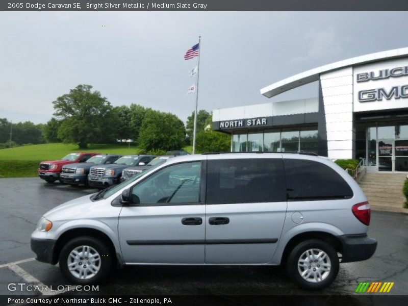 Bright Silver Metallic / Medium Slate Gray 2005 Dodge Caravan SE