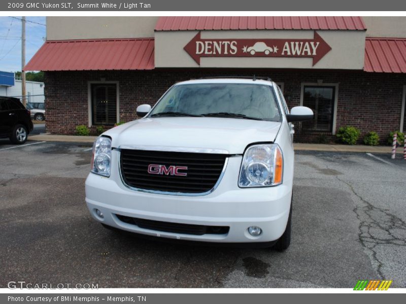 Summit White / Light Tan 2009 GMC Yukon SLT