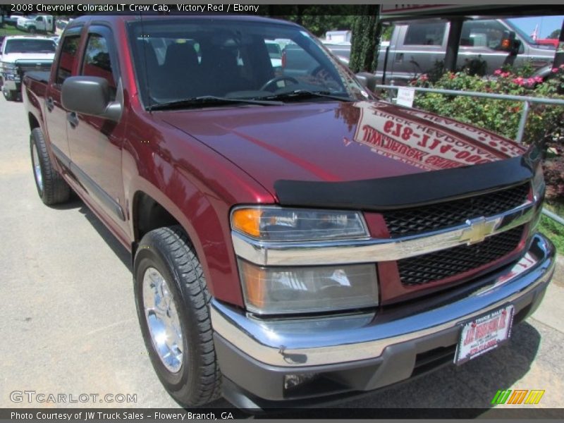 Victory Red / Ebony 2008 Chevrolet Colorado LT Crew Cab