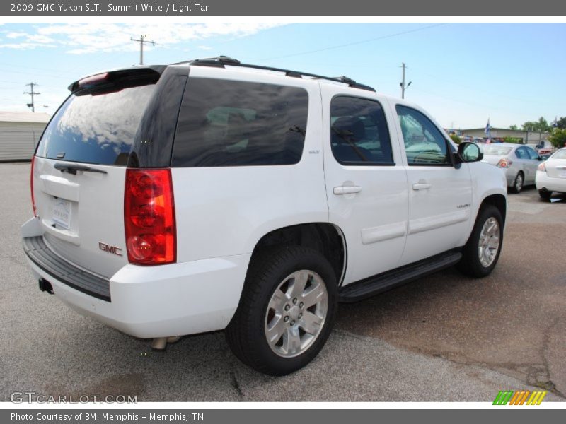 Summit White / Light Tan 2009 GMC Yukon SLT