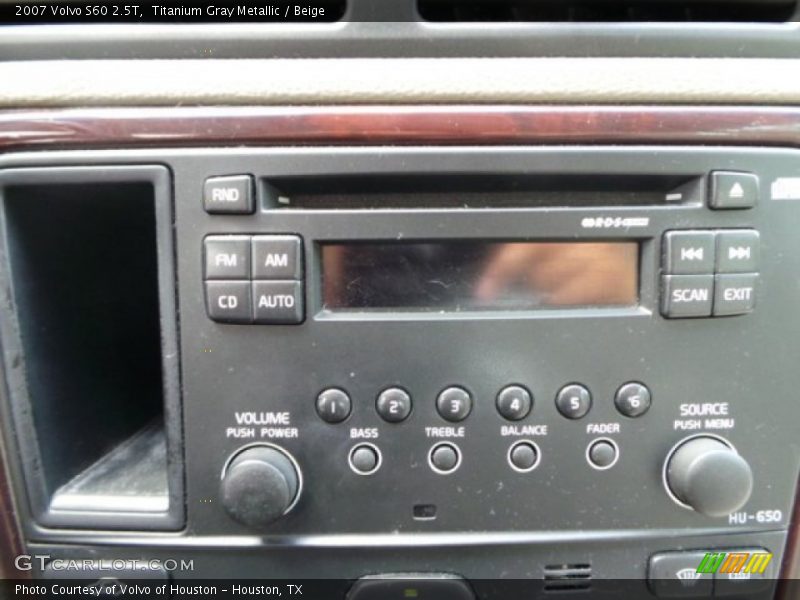 Titanium Gray Metallic / Beige 2007 Volvo S60 2.5T