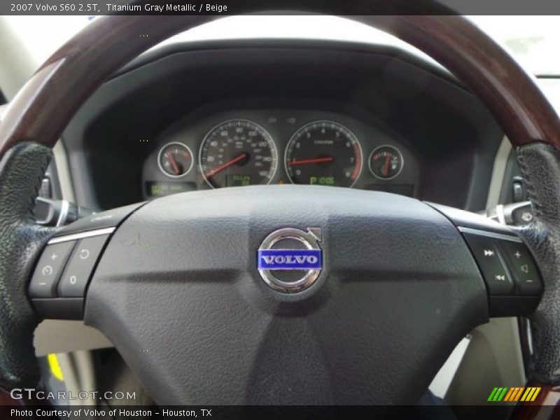 Titanium Gray Metallic / Beige 2007 Volvo S60 2.5T