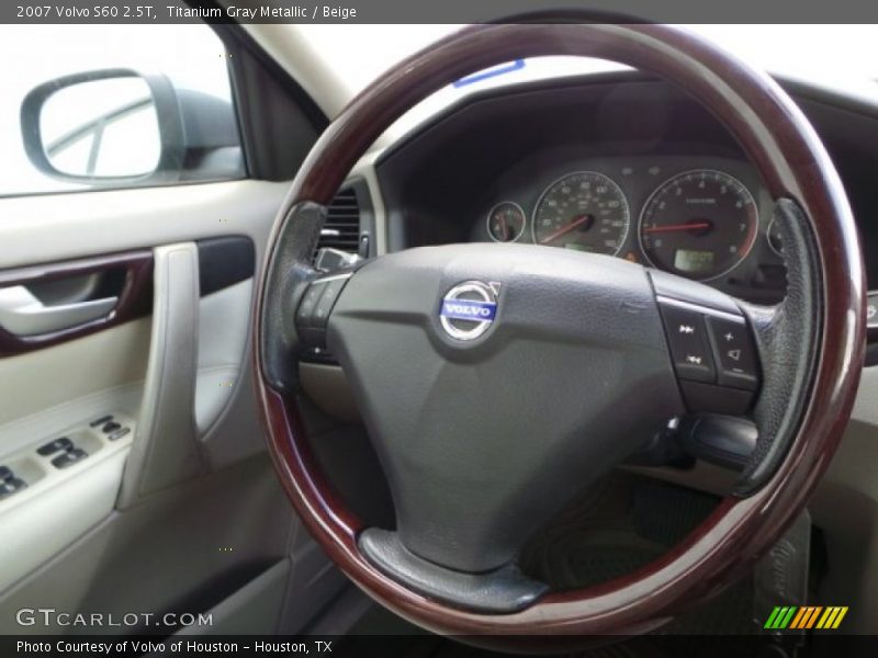 Titanium Gray Metallic / Beige 2007 Volvo S60 2.5T