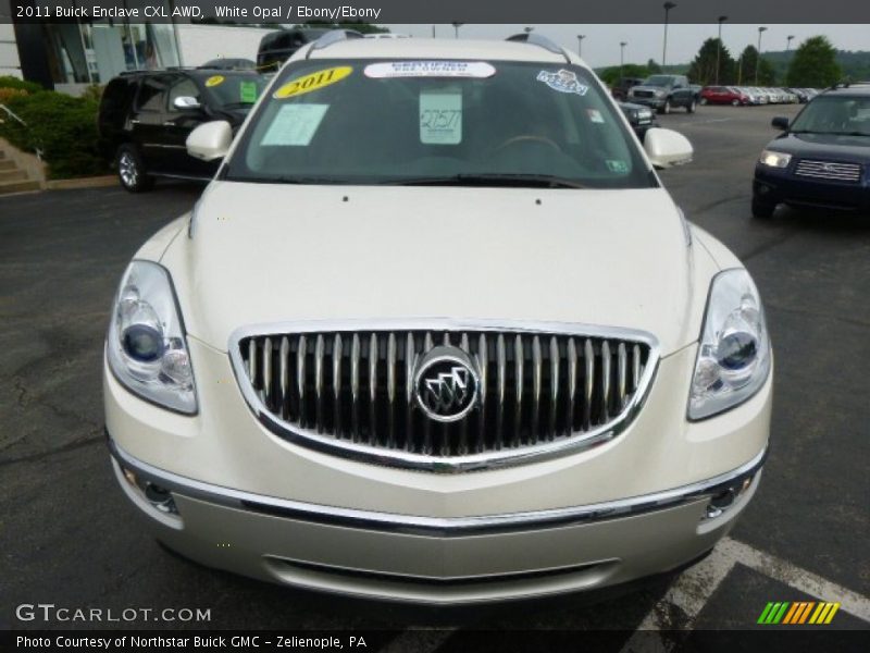 White Opal / Ebony/Ebony 2011 Buick Enclave CXL AWD