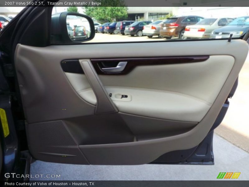 Titanium Gray Metallic / Beige 2007 Volvo S60 2.5T
