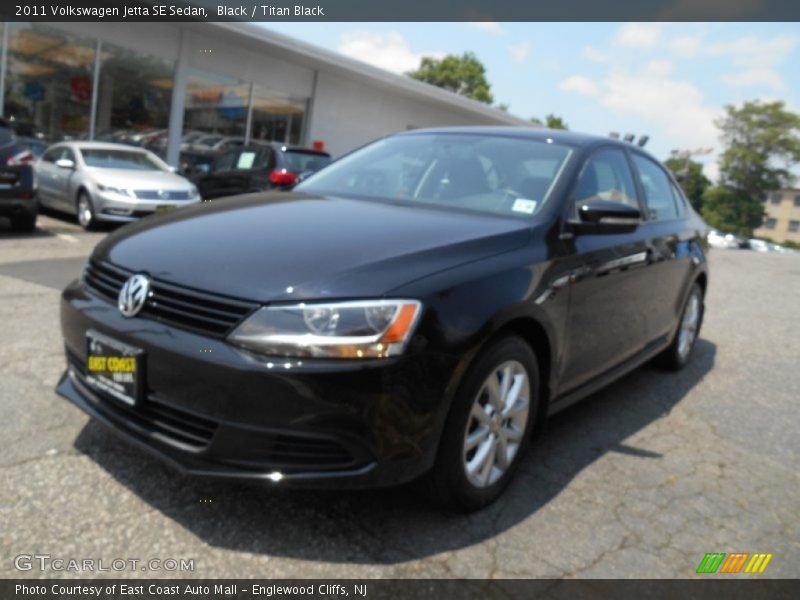 Black / Titan Black 2011 Volkswagen Jetta SE Sedan