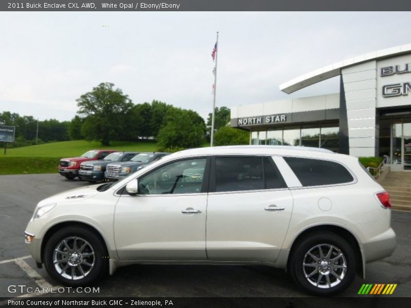 White Opal / Ebony/Ebony 2011 Buick Enclave CXL AWD