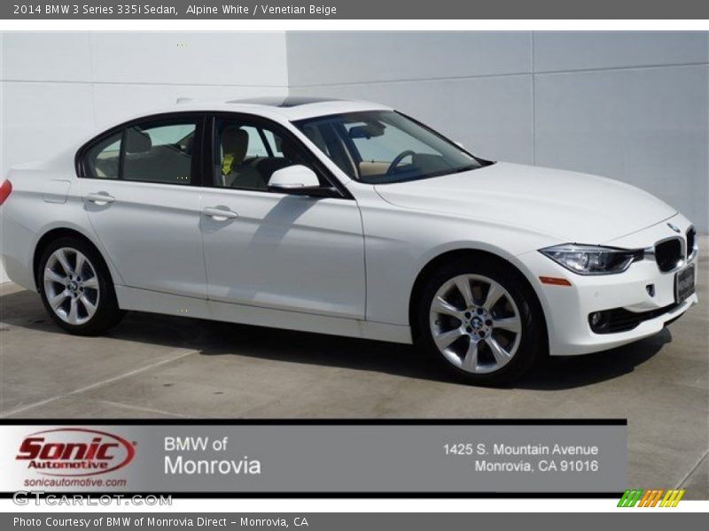 Alpine White / Venetian Beige 2014 BMW 3 Series 335i Sedan