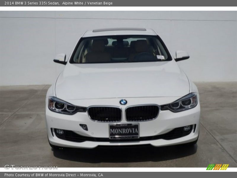 Alpine White / Venetian Beige 2014 BMW 3 Series 335i Sedan