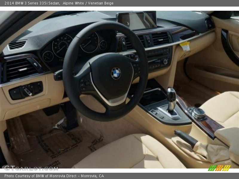 Alpine White / Venetian Beige 2014 BMW 3 Series 335i Sedan