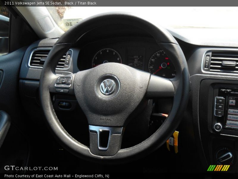 Black / Titan Black 2011 Volkswagen Jetta SE Sedan