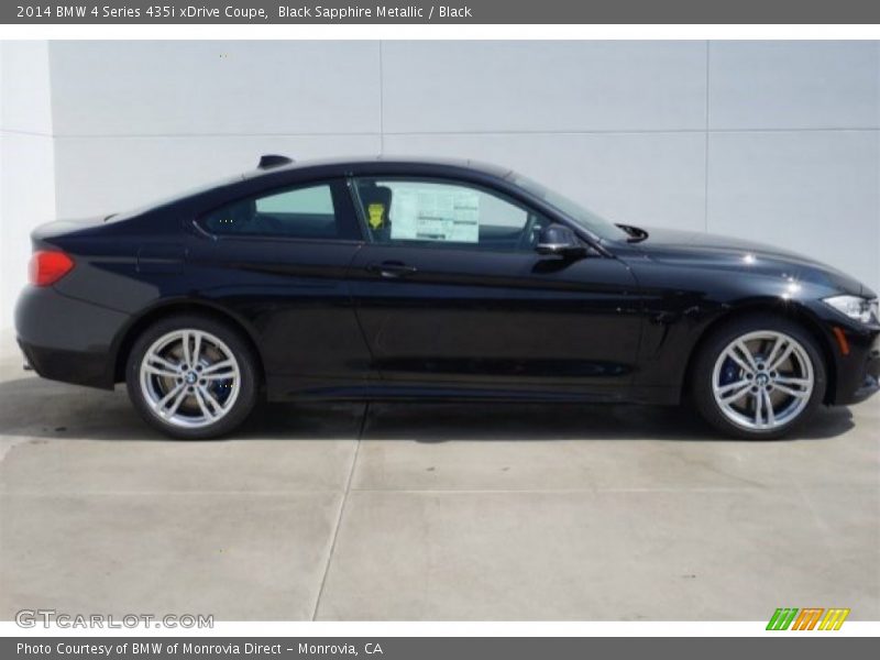 Black Sapphire Metallic / Black 2014 BMW 4 Series 435i xDrive Coupe