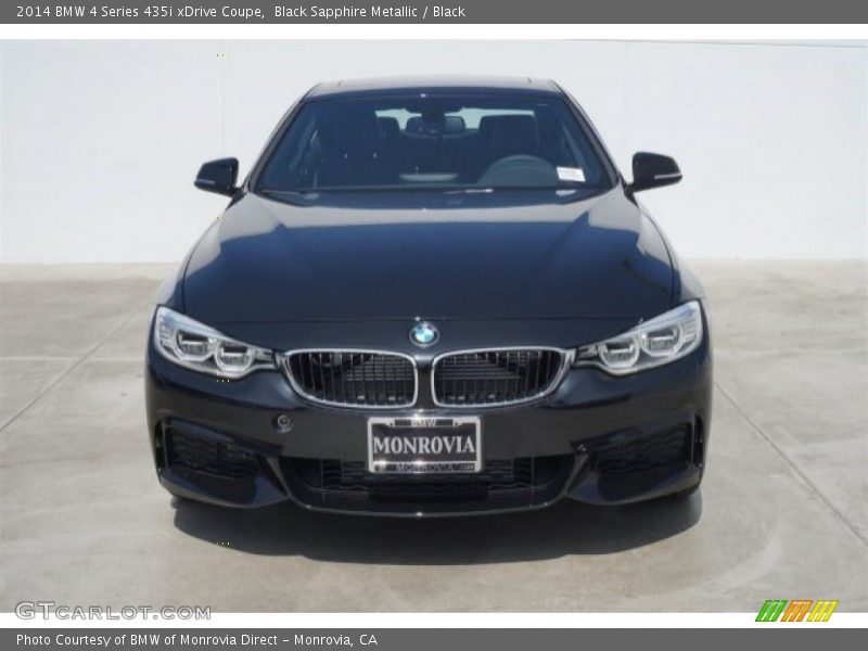 Black Sapphire Metallic / Black 2014 BMW 4 Series 435i xDrive Coupe