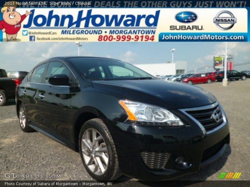 Super Black / Charcoal 2013 Nissan Sentra SR