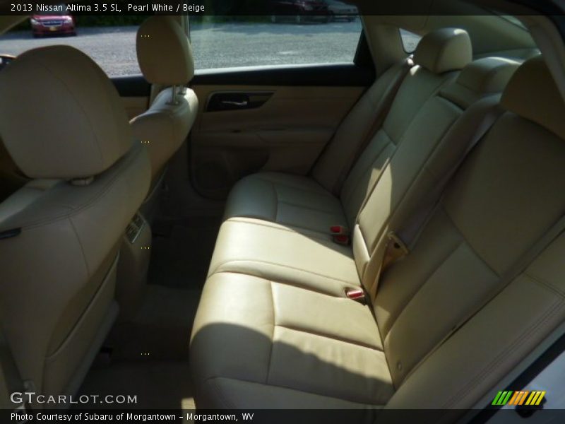 Pearl White / Beige 2013 Nissan Altima 3.5 SL