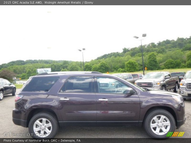 Midnight Amethyst Metallic / Ebony 2015 GMC Acadia SLE AWD