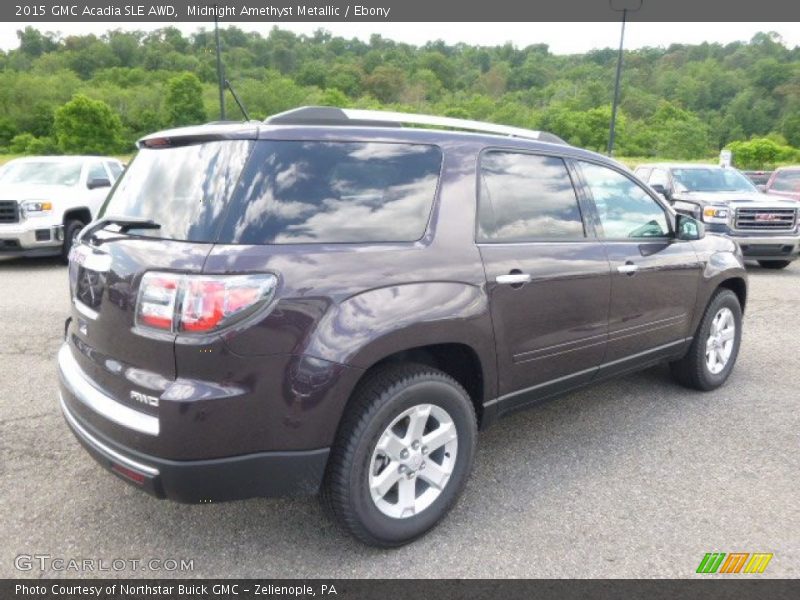 Midnight Amethyst Metallic / Ebony 2015 GMC Acadia SLE AWD