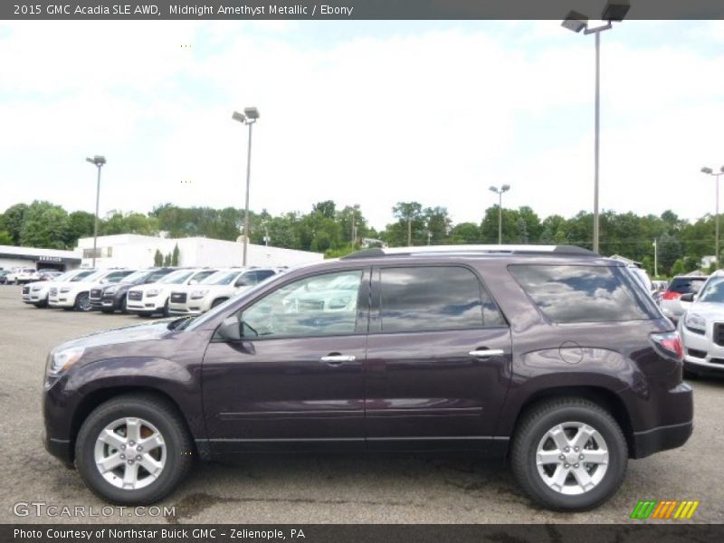 Midnight Amethyst Metallic / Ebony 2015 GMC Acadia SLE AWD