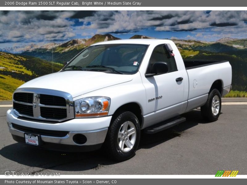 Bright White / Medium Slate Gray 2006 Dodge Ram 1500 SLT Regular Cab