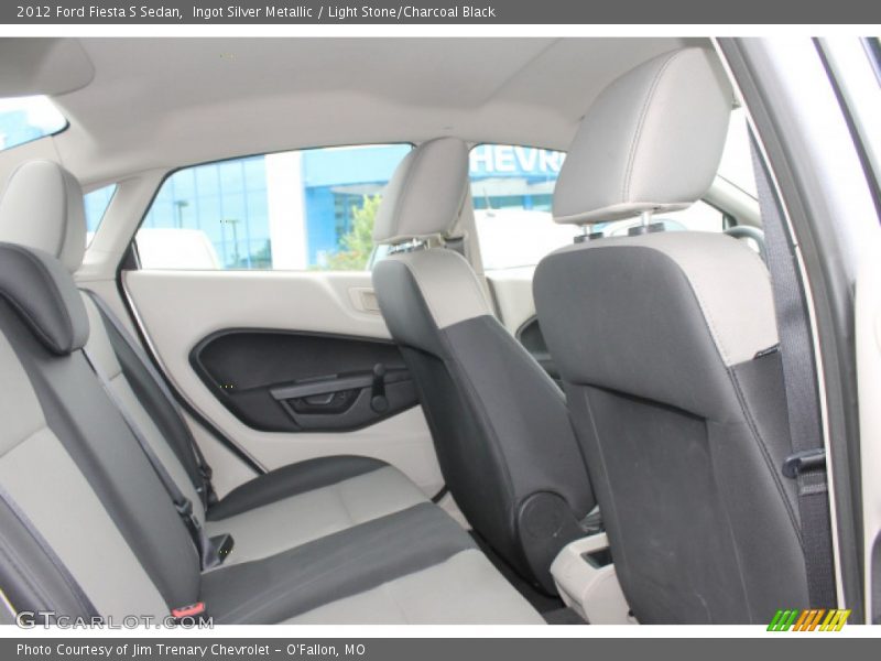 Ingot Silver Metallic / Light Stone/Charcoal Black 2012 Ford Fiesta S Sedan