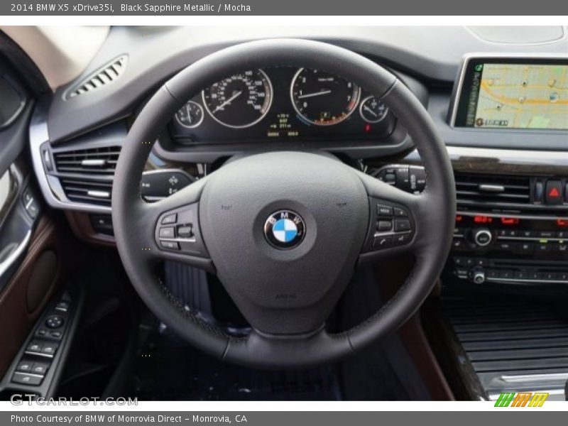 Black Sapphire Metallic / Mocha 2014 BMW X5 xDrive35i