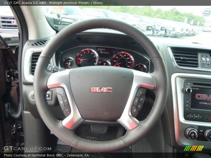 Midnight Amethyst Metallic / Ebony 2015 GMC Acadia SLE AWD