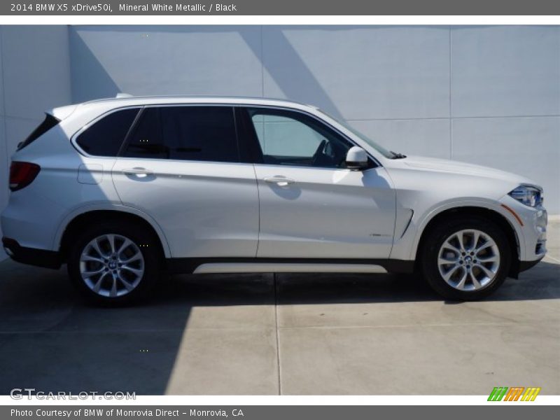 Mineral White Metallic / Black 2014 BMW X5 xDrive50i