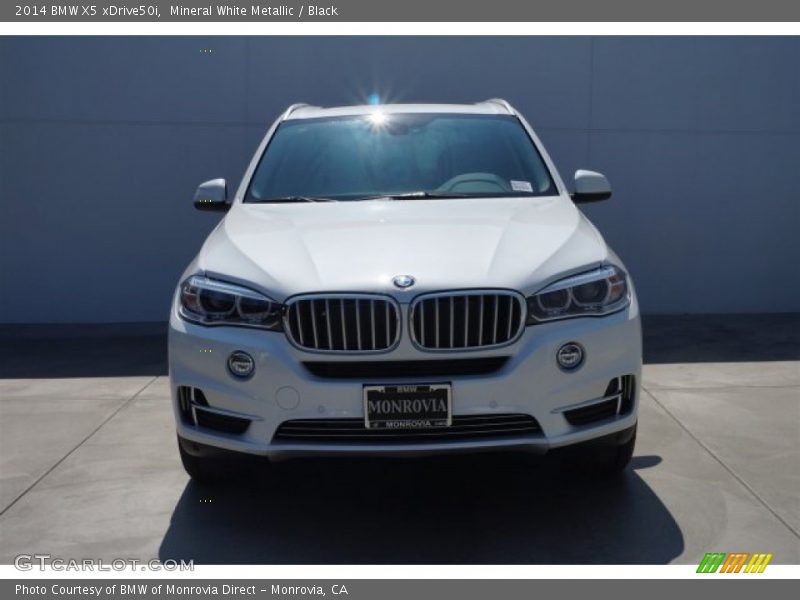 Mineral White Metallic / Black 2014 BMW X5 xDrive50i