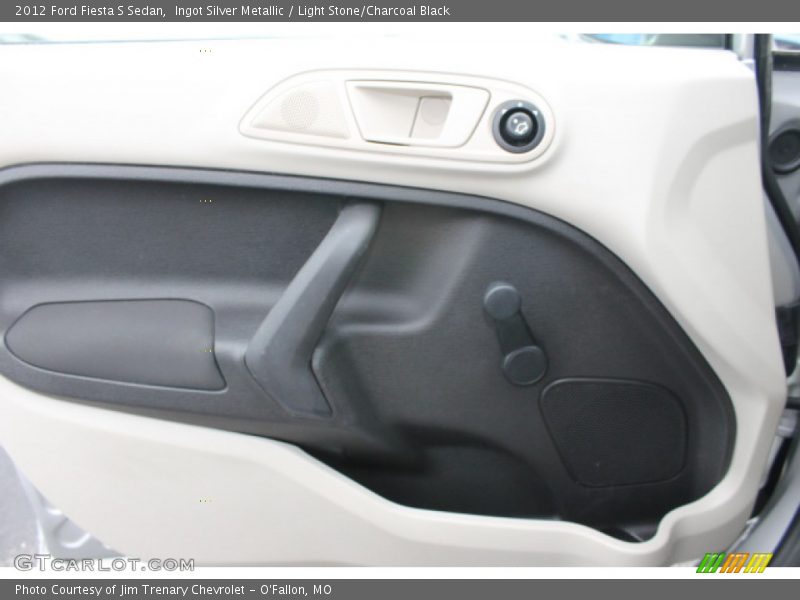 Ingot Silver Metallic / Light Stone/Charcoal Black 2012 Ford Fiesta S Sedan