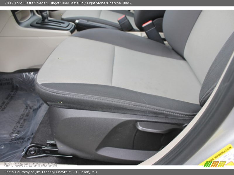 Ingot Silver Metallic / Light Stone/Charcoal Black 2012 Ford Fiesta S Sedan
