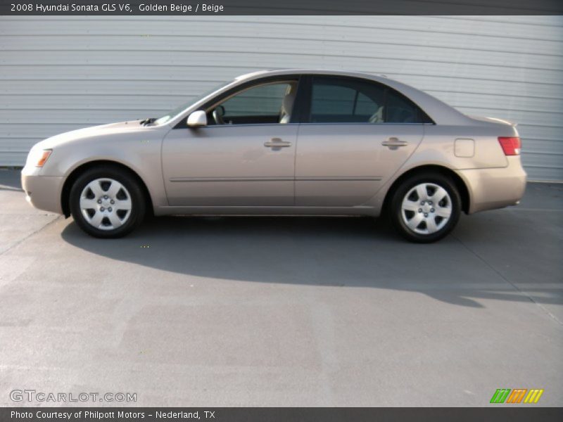 Golden Beige / Beige 2008 Hyundai Sonata GLS V6