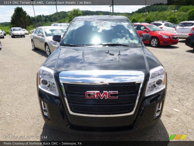Carbon Black Metallic / Jet Black 2014 GMC Terrain SLE AWD